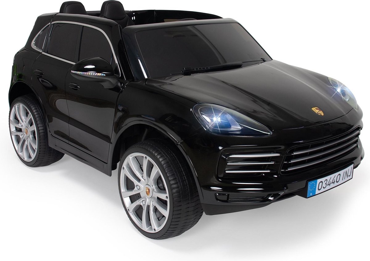 Injusa Accuvoertuig Porsche Cayenne S Junior 12v 134 Cm - Zwart