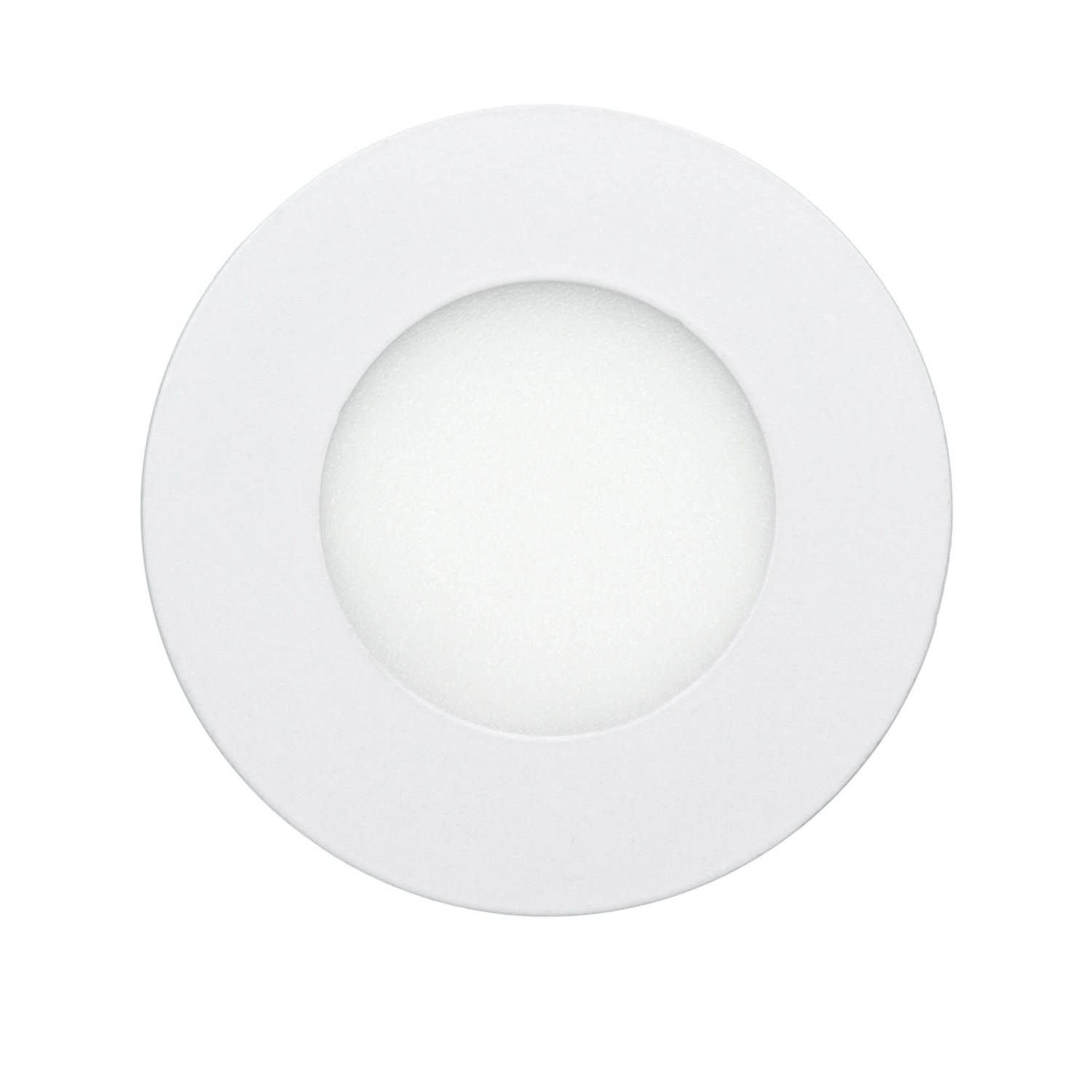 Ecd Germany 4-pack Led-inbouwspots 3w - Paneelplafondspot Ultraslim - 220-240v - Smd 2835 - Ø8,5 Cm - Warm Wit 3000k