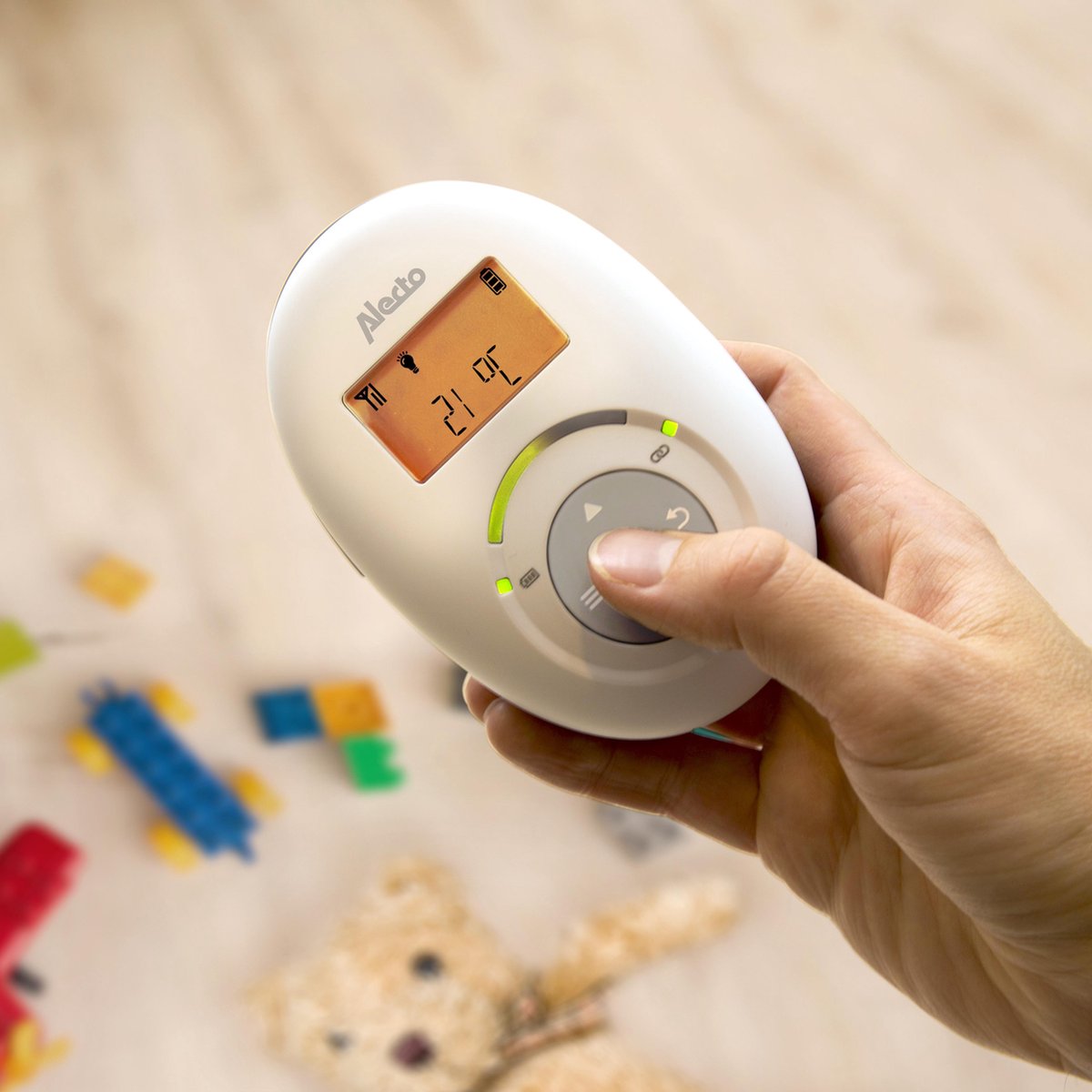 Alecto Full Eco Dect Babyfoon Dbx120 Wit-blauw