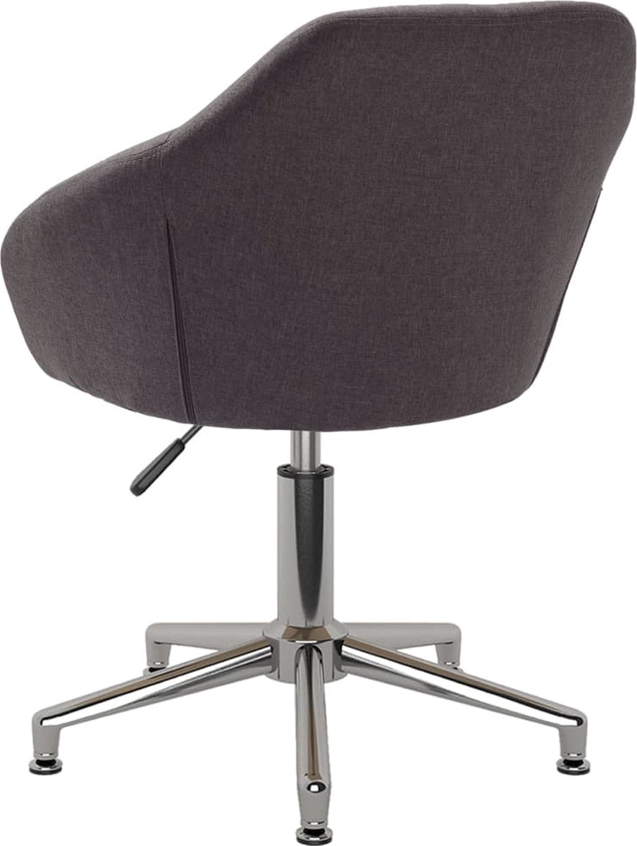 Vidaxl Eetkamerstoelen Draaibaar 2 St Stof Taupe