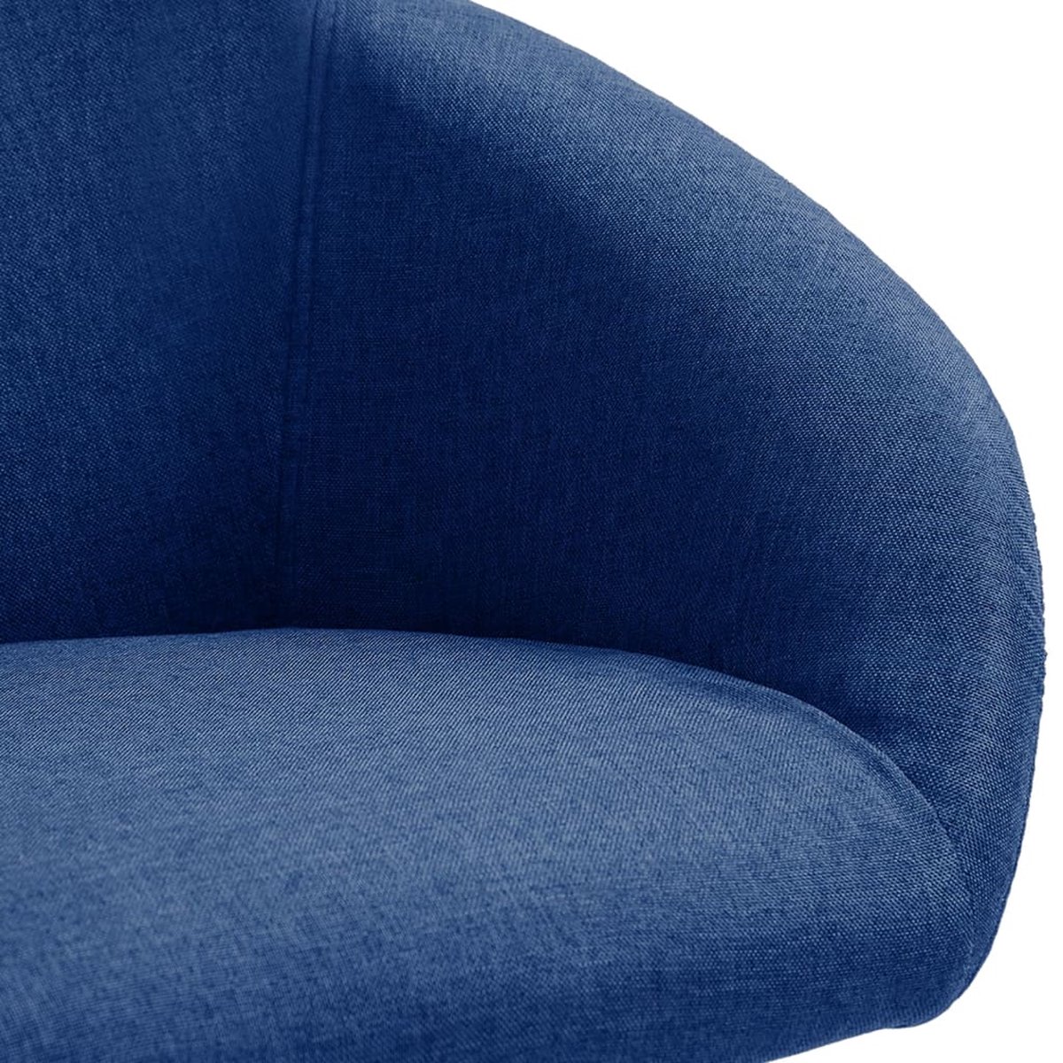 Vidaxl Eetkamerstoelen Draaibaar 2 St Stof - Blauw