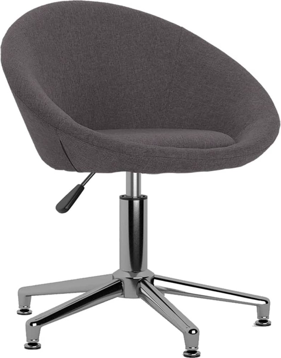 Vidaxl Eetkamerstoelen Draaibaar 4 St Stof Taupe