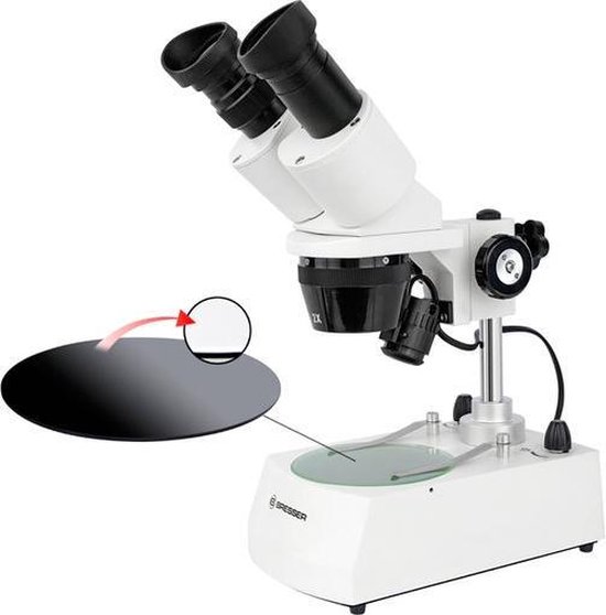 Bresser Stereo-microscoop Erudit Icd 3d 29 Cm Aluminium - Wit