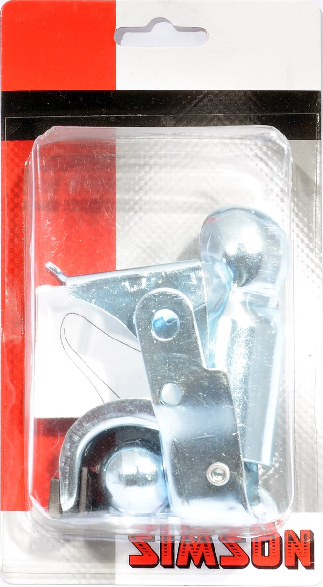 Simson Fietskar Koppeling Zilver - Zwart