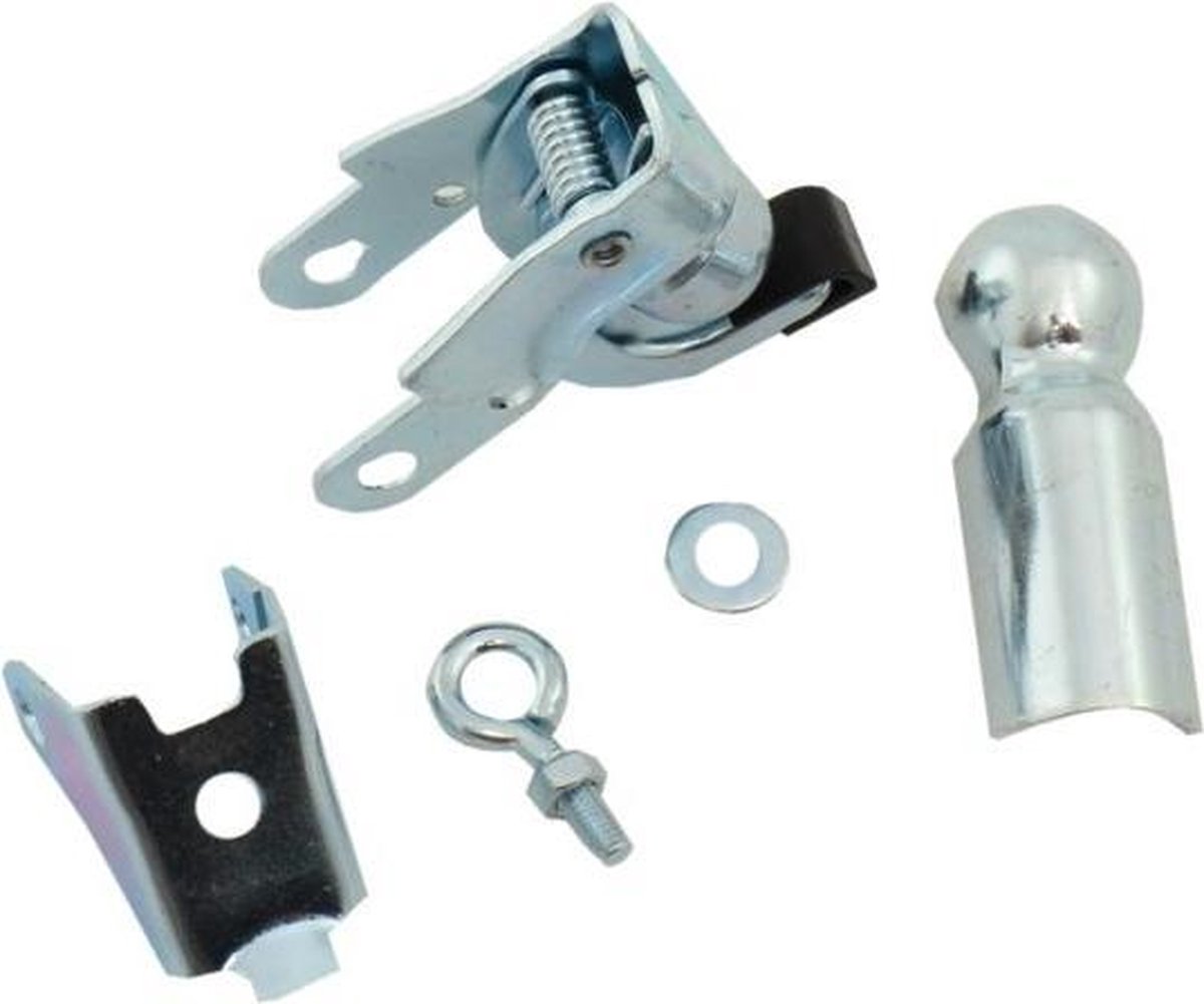 Simson Fietskar Koppeling Zilver - Zwart