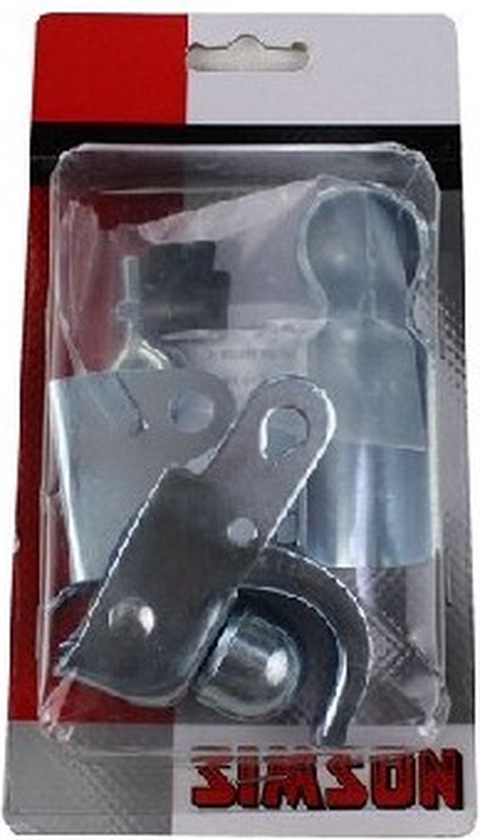 Simson Fietskar Koppeling Zilver - Zwart