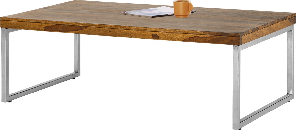 Salontafel 120x40x60 Cm Natuurlijk Tropisch Hout Womo-design