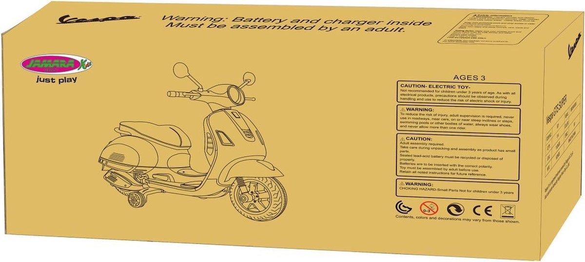 Jamara Speelgoedscooter Vespa Gts 125 12 V Wit