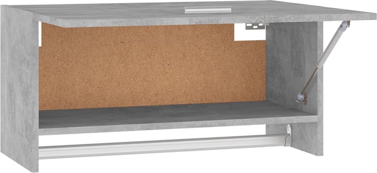 Vidaxl Kledingkast 70x32,5x35 Cm Spaanplaat Beton - Grijs