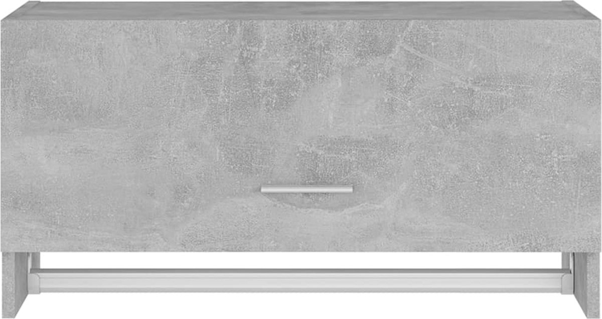 Vidaxl Kledingkast 70x32,5x35 Cm Spaanplaat Beton - Grijs