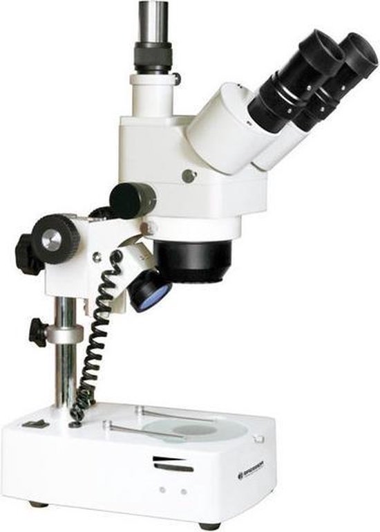 Bresser Stereo-microscoop Advance Icd 3d Aluminium - Wit