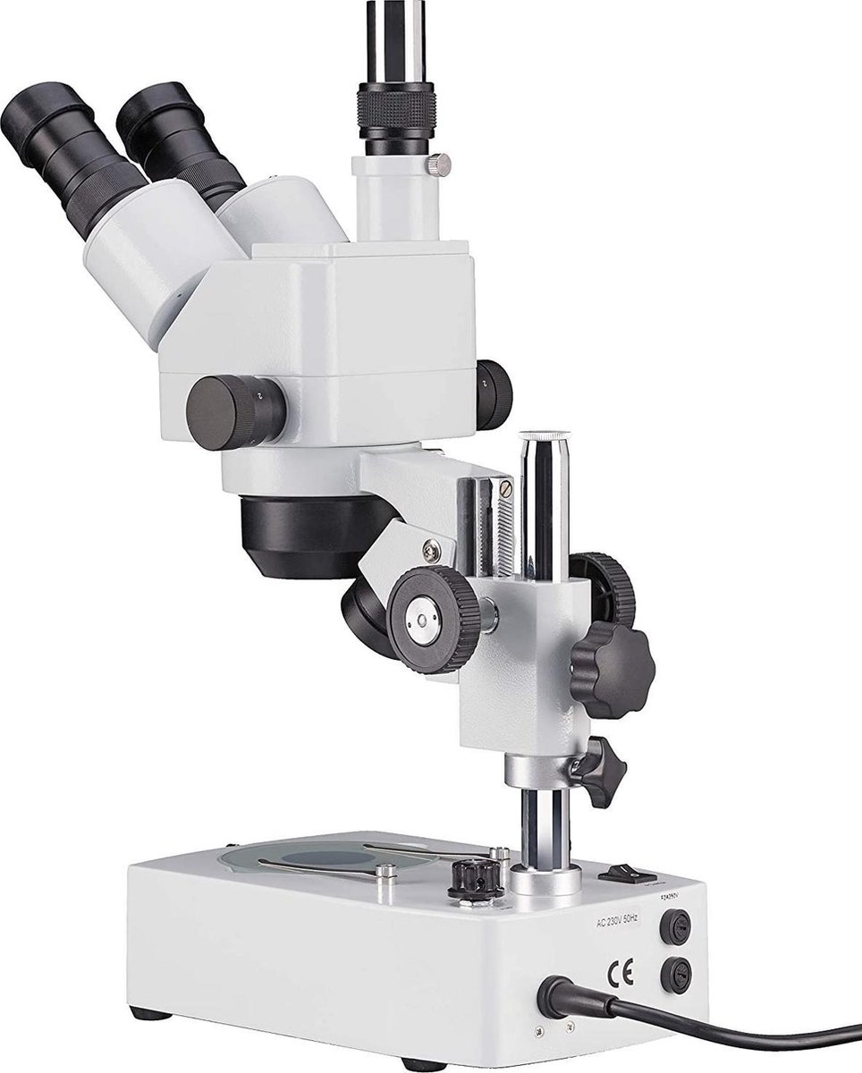 Bresser Stereo-microscoop Advance Icd 3d Aluminium - Wit