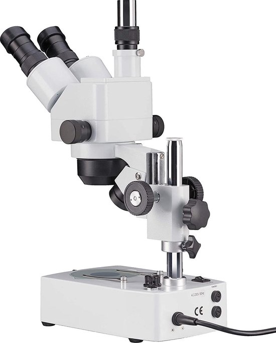 Bresser Stereo-microscoop Advance Icd 3d Aluminium - Wit