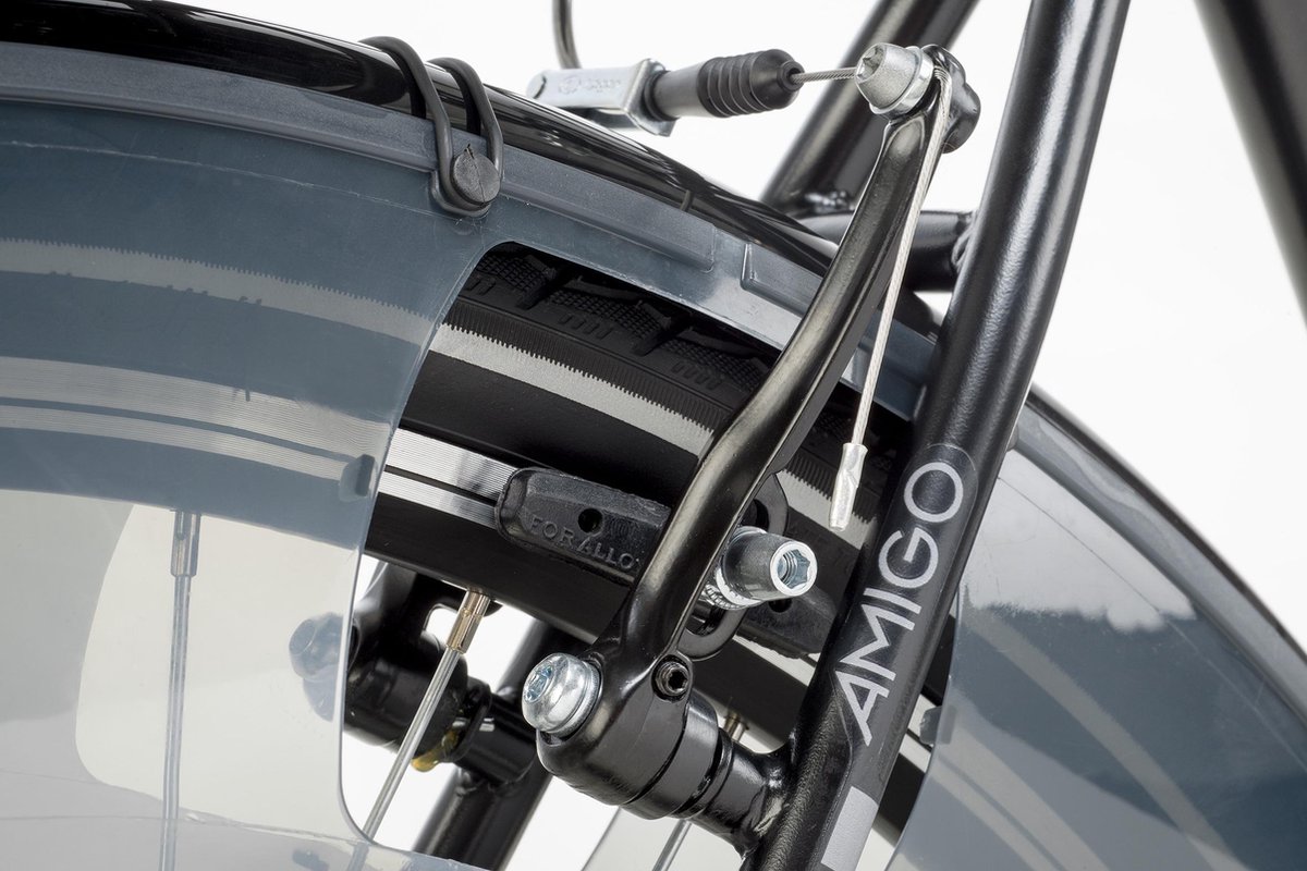 Shimano Bright 28 Inch 50 Cm Heren 3v V-brakes Matzwart