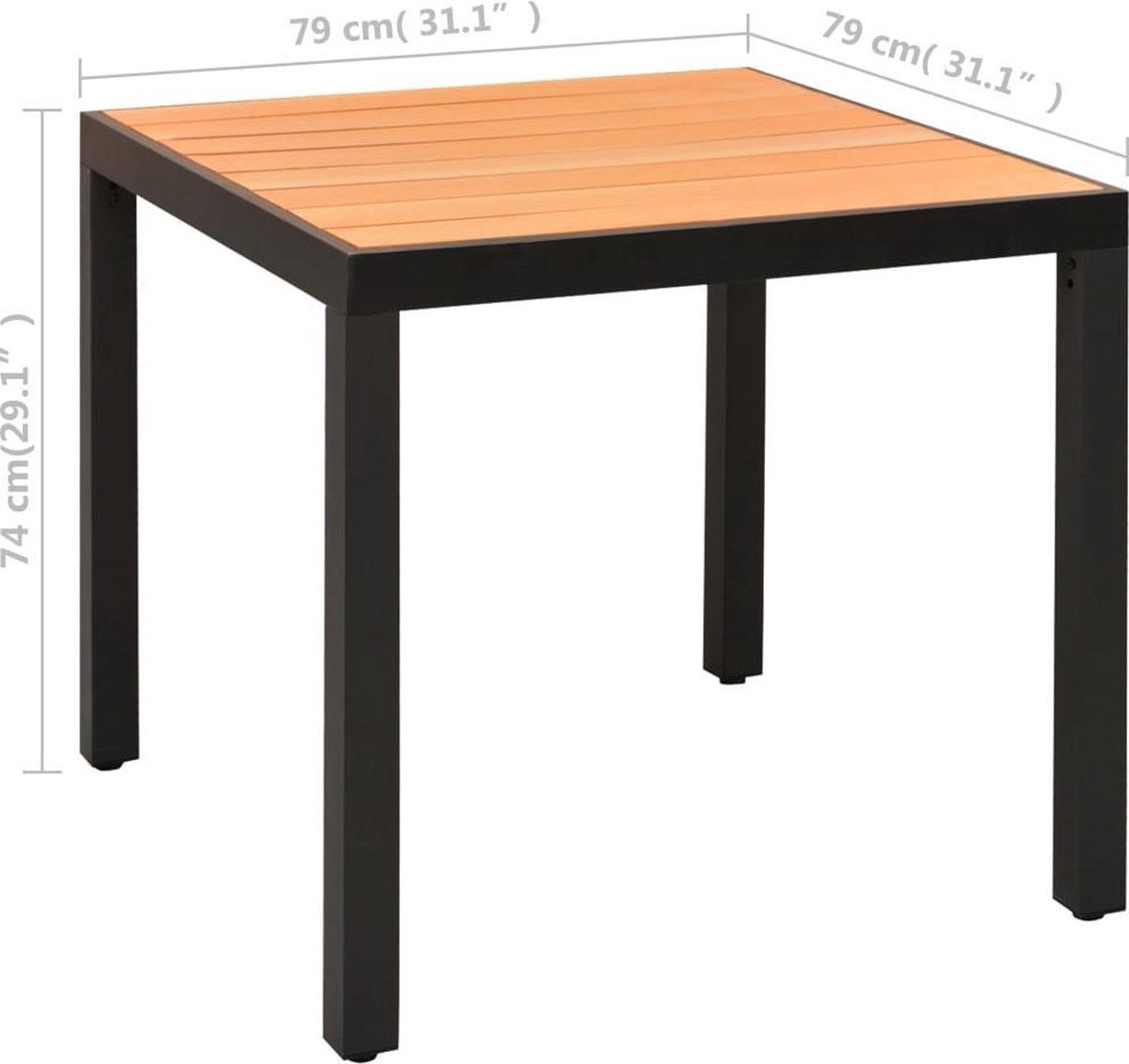 Vidaxl 5-delige Tuinset En Bruin - Zwart