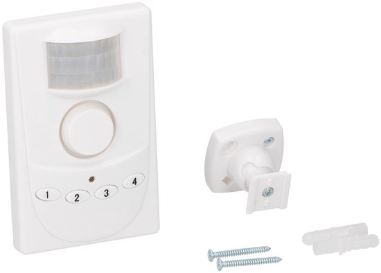 Grundig Draadloze Bewegingsmelder Met Alarm - 4 Cijferige Code - 100 Db Sirene - 5 Meter Bereik