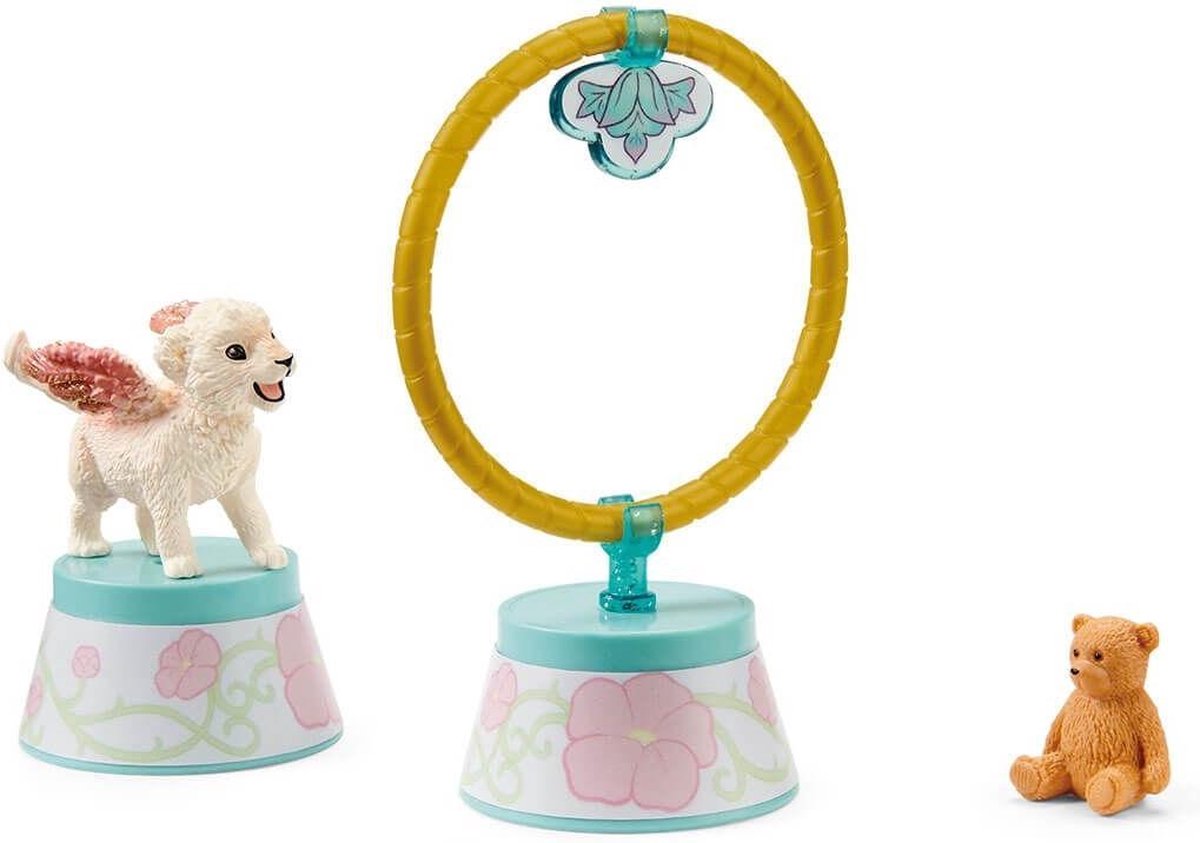 Schleich Winged Baby Lion Training