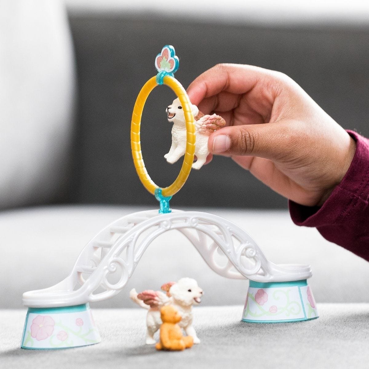 Schleich Winged Baby Lion Training