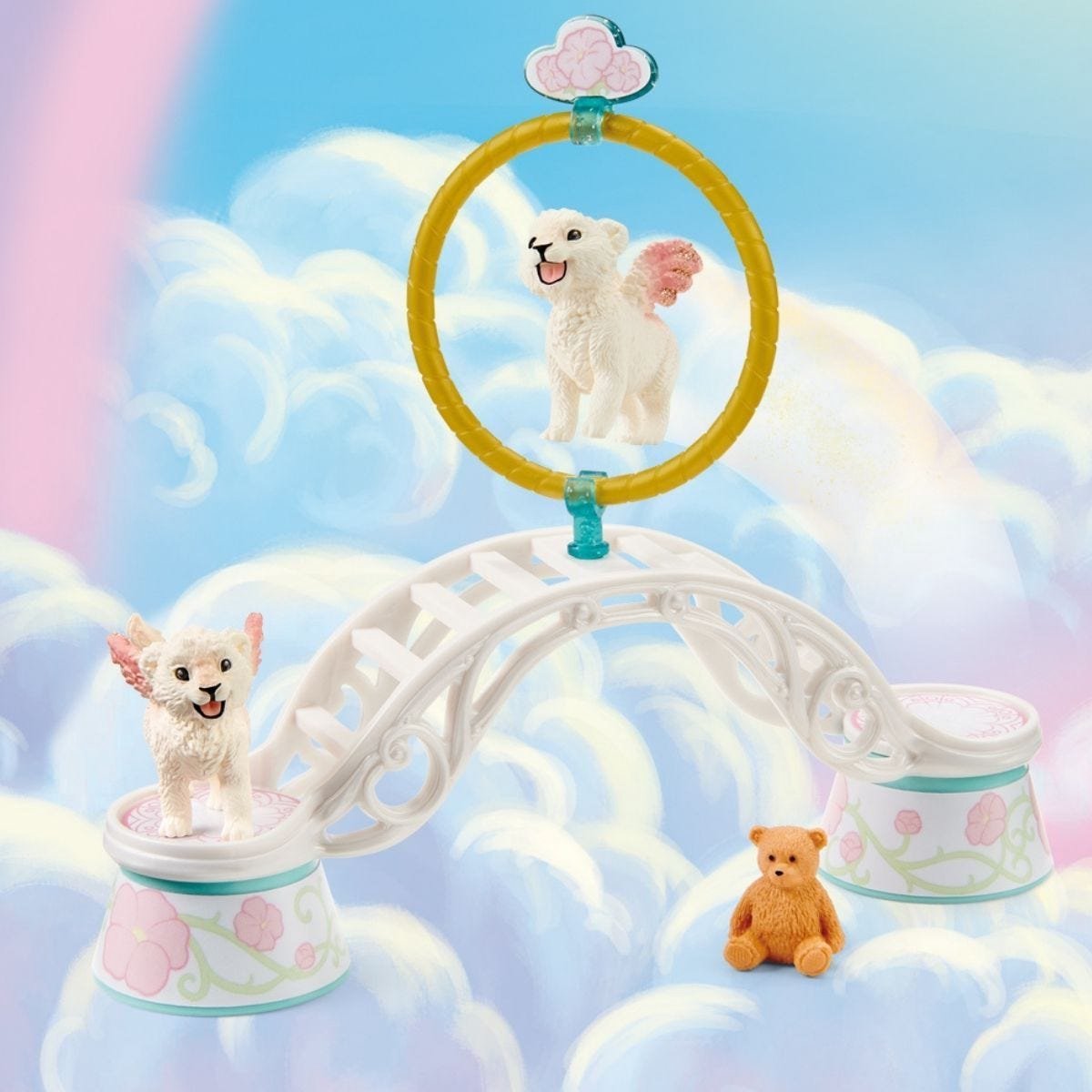 Schleich Winged Baby Lion Training