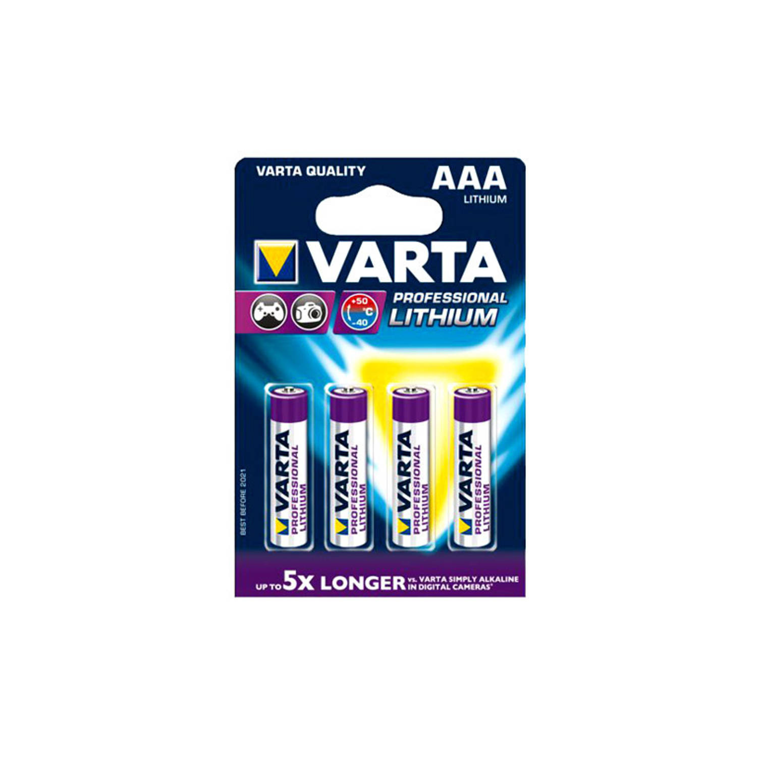 Varta Lr03 Professional Lithium 15v 4 X Aaa 6103301404