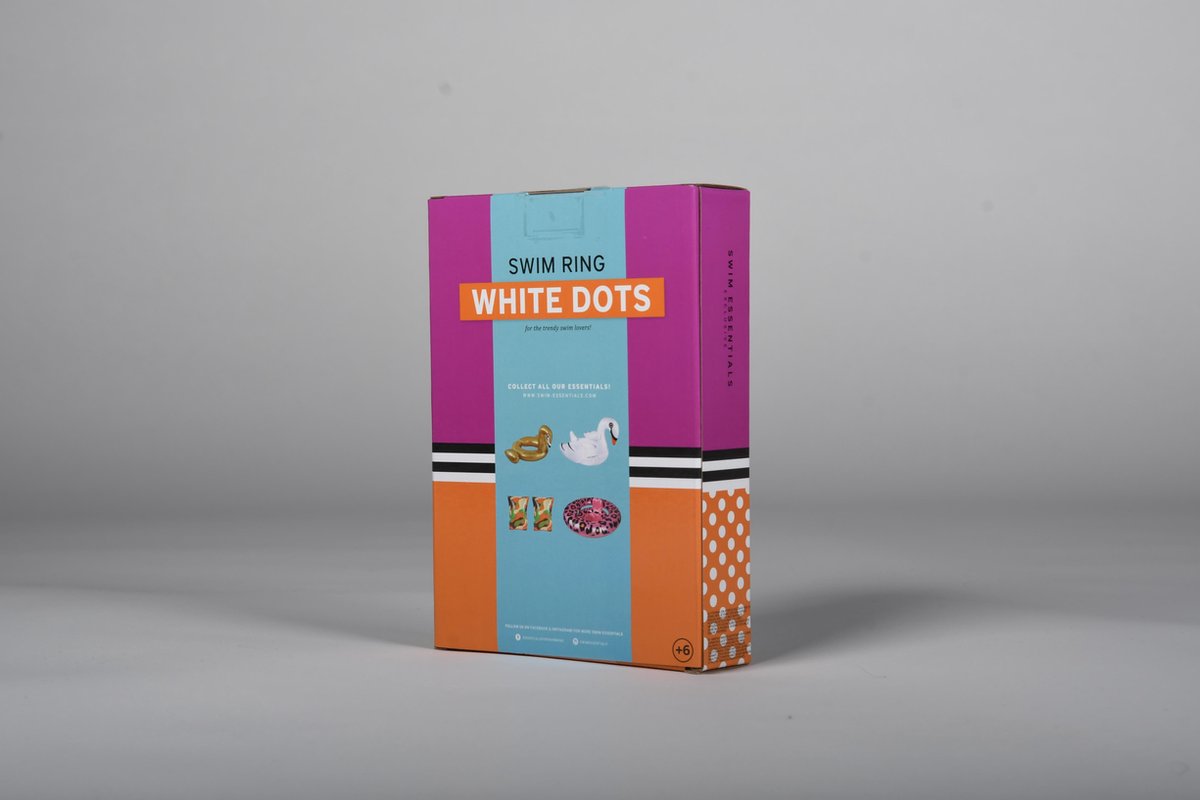 Swim Essentials Zwemband Blauw Met Witte Stippen 90 Cm