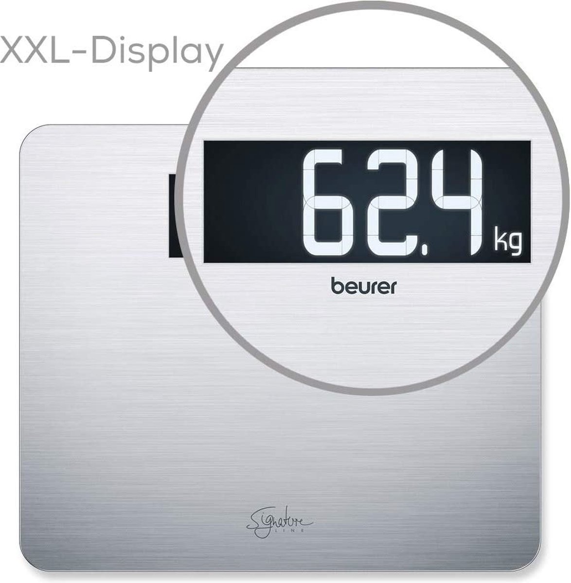 Beurer Signature Line Personenweegschaal Gs 405 Roestvrij Staal - Silver