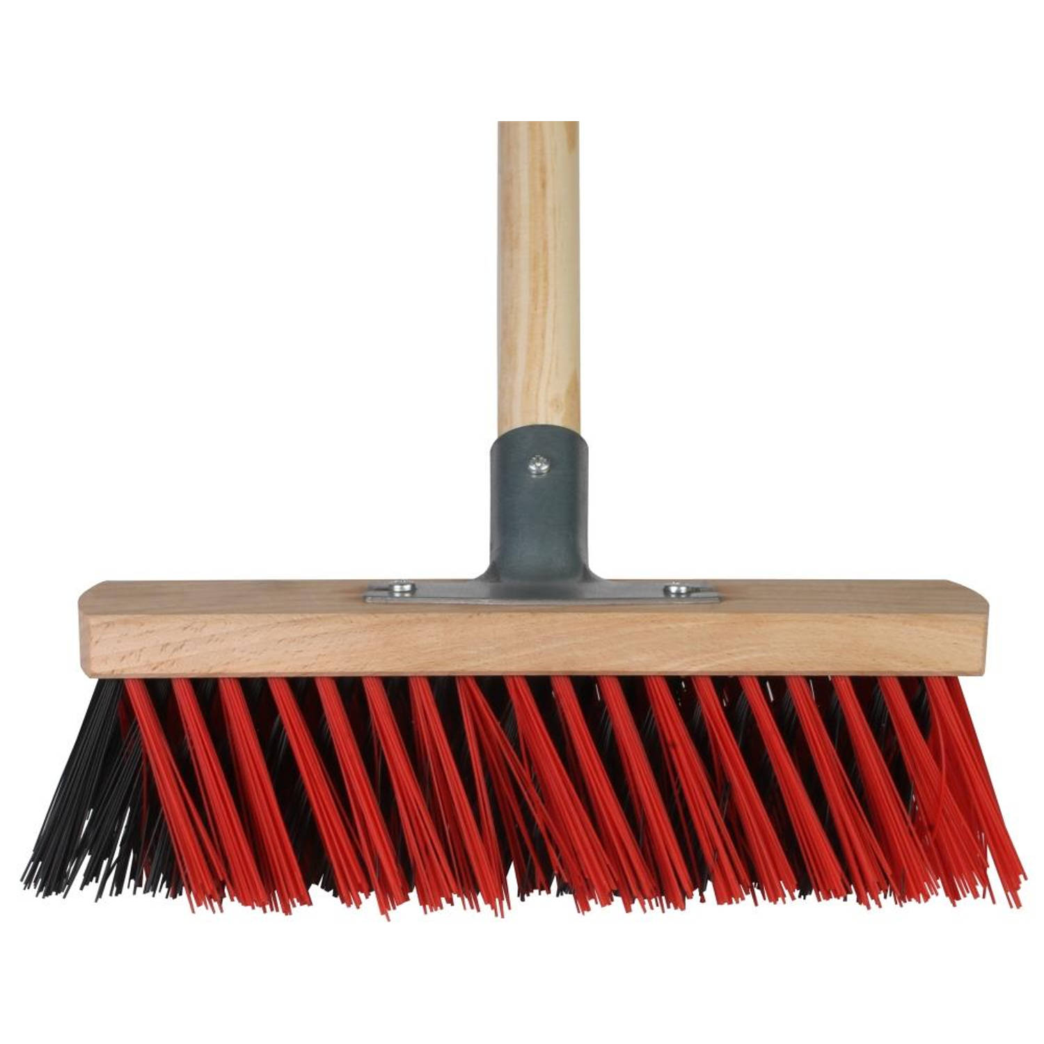 Talen Tools - X-bezem - Kunststof - 30 Cm - Rood/zwart - Steel 140 Cm - Compleet