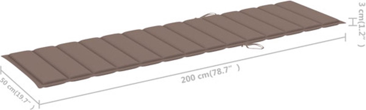 Vidaxl Ligbedden 2 St Met Tafel En Kussens Massief Teakhout