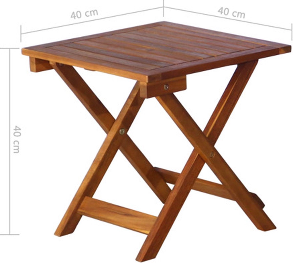 Vidaxl Ligbed Met Tafeltje En Kussen Massief Acaciahout - Groen