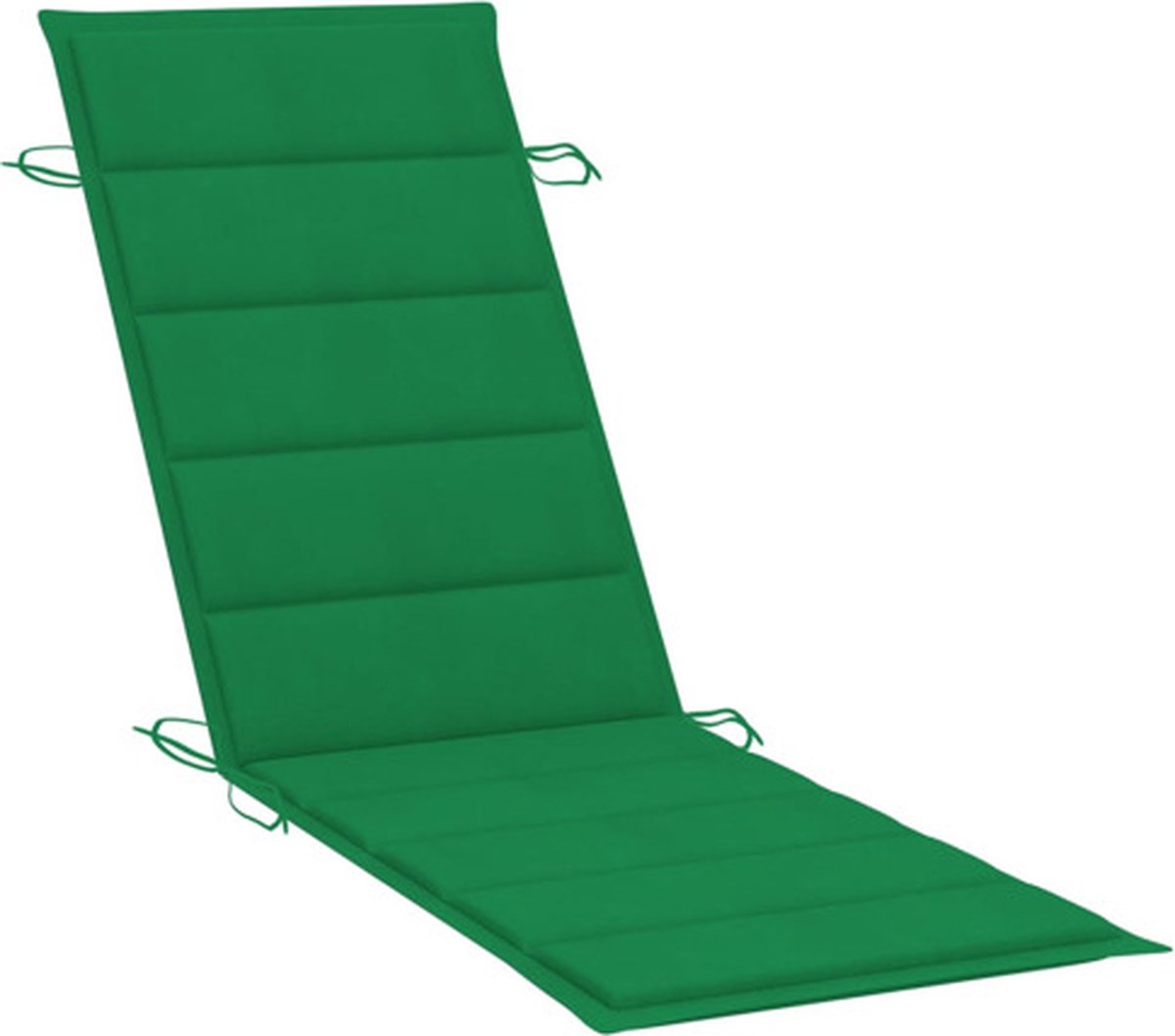 Vidaxl Ligbed Met Tafeltje En Kussen Massief Acaciahout - Groen