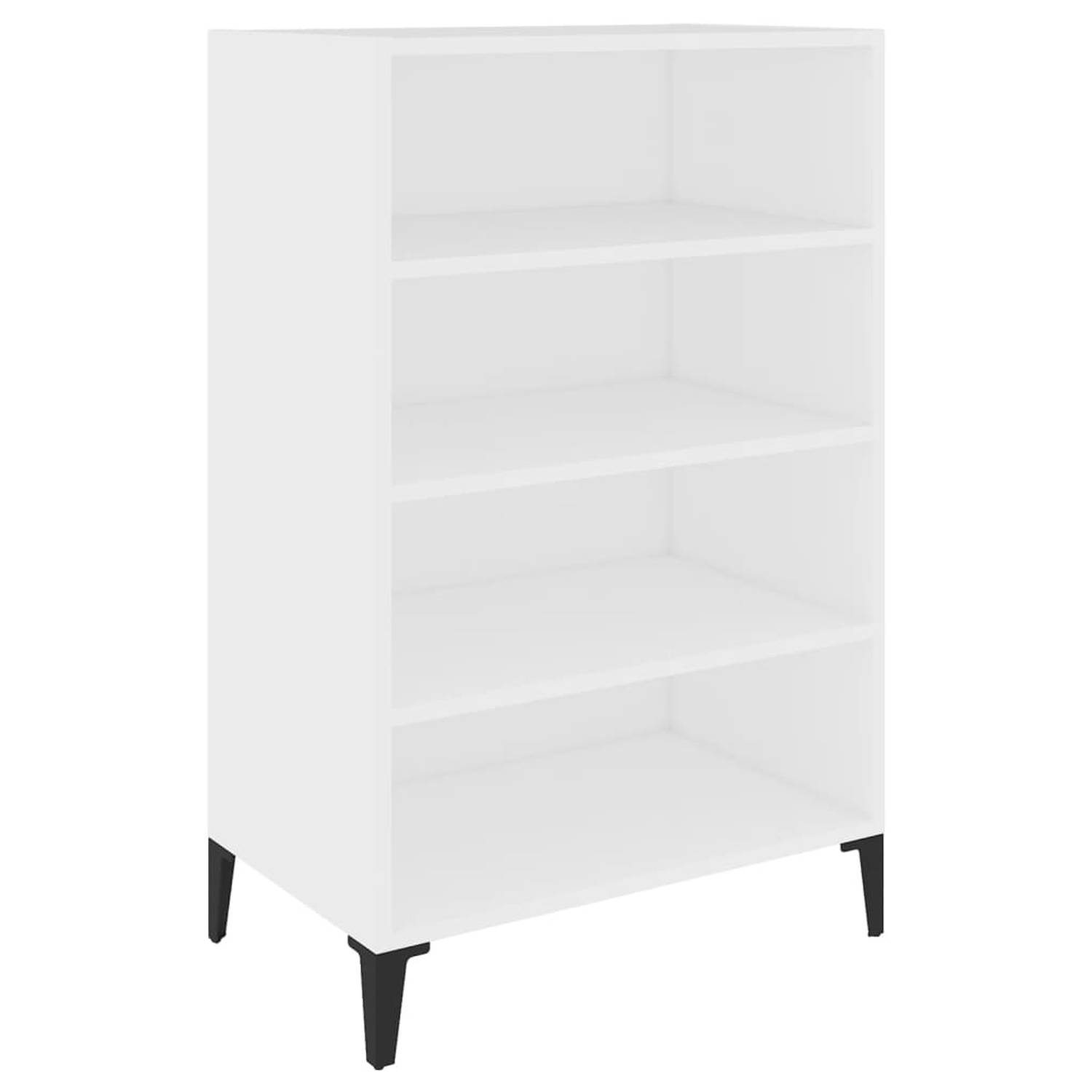 Vidaxl Dressoir 57x35x90 Cm Spaanplaat Wit