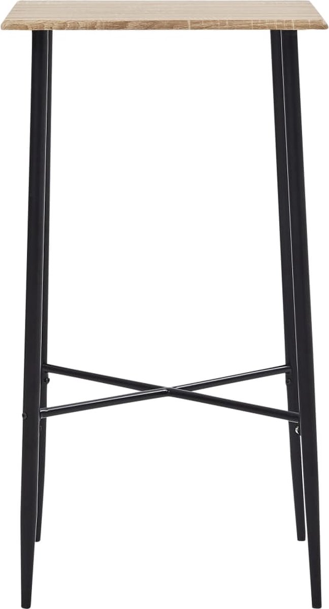 Vidaxl Bartafel 60x60x111 Cm Mdf Eikenkleurig - Bruin