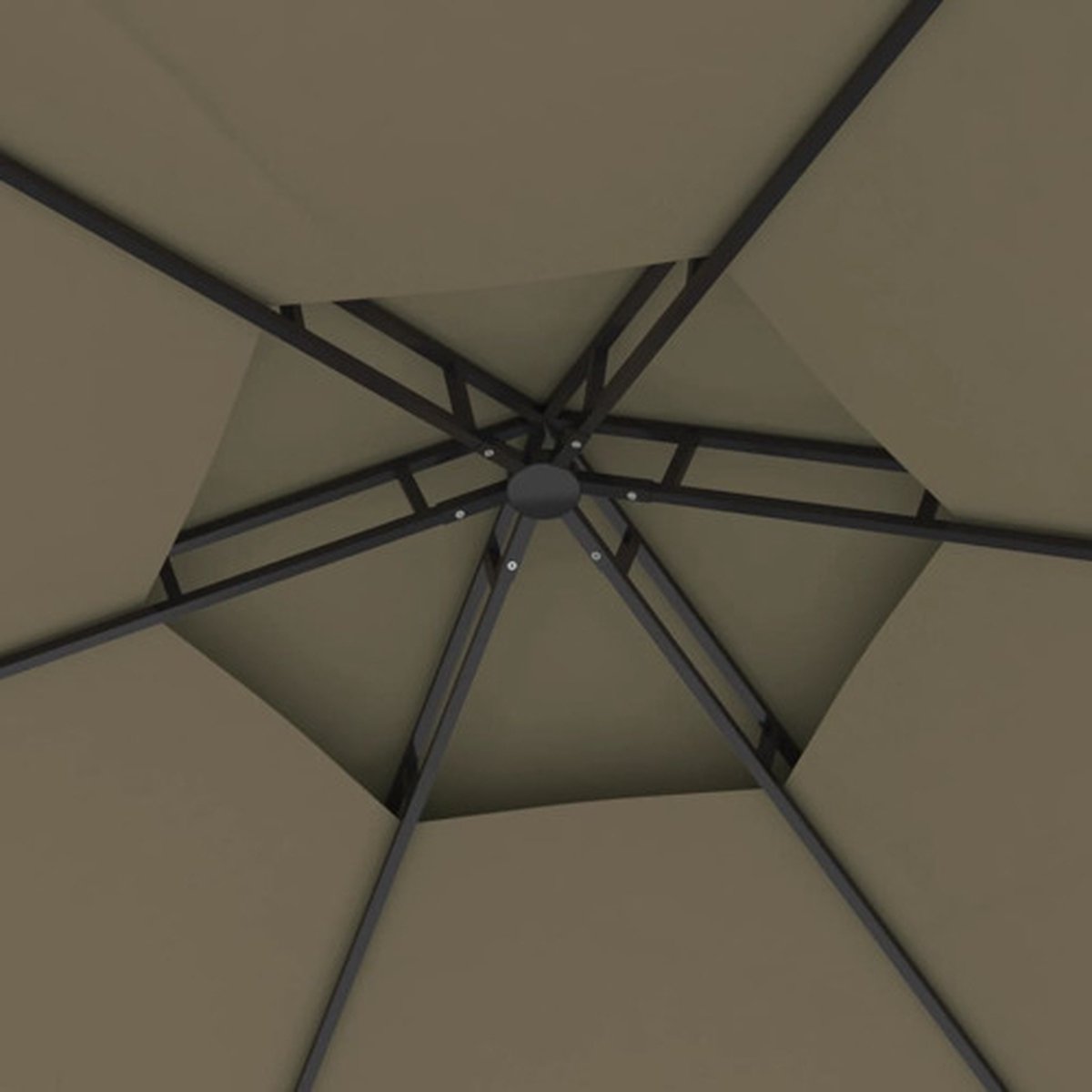Vidaxl Prieel Met Zijwanden 3,1x2,7 M Taupe