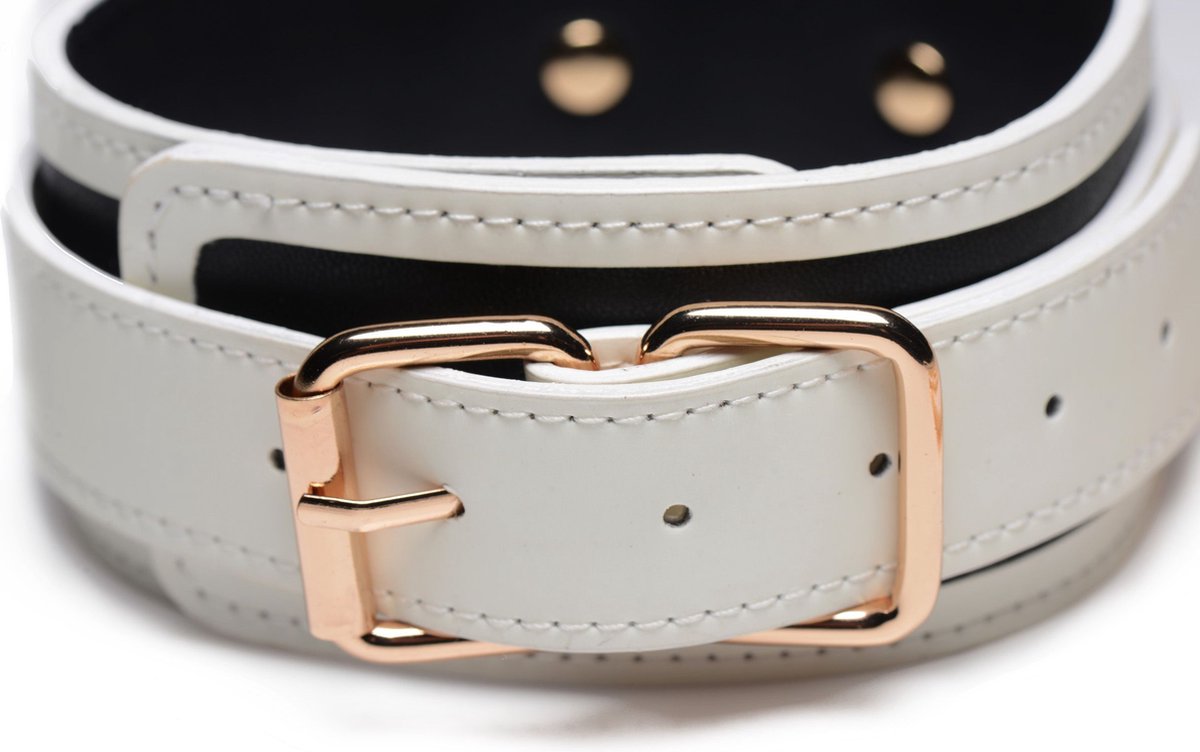 Master Series Kink in the Dark - Glow In De Dark Halsband Met Riem