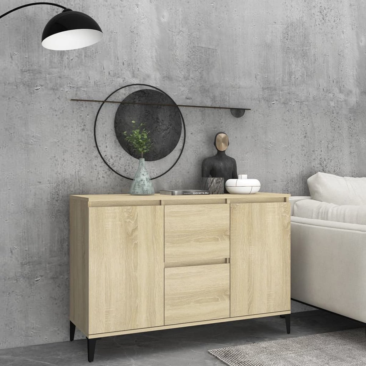 Vidaxl Dressoir 104x35x70 Cm Spaanplaat Sonoma Eikenkleurig - Marrón