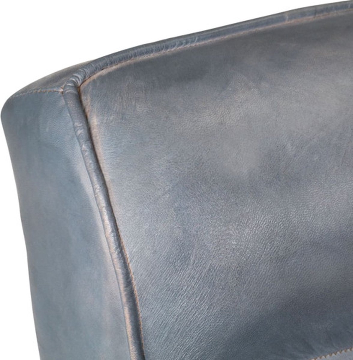 Vidaxl Fauteuil 60x75x90 Cm Echt Geitenleer - Grijs