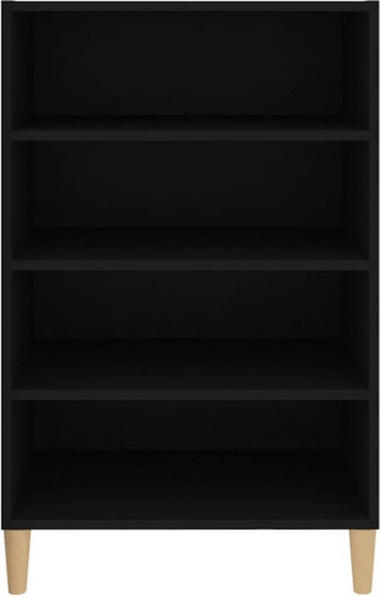 Vidaxl Dressoir 57x35x90 Cm Spaanplaat - Zwart