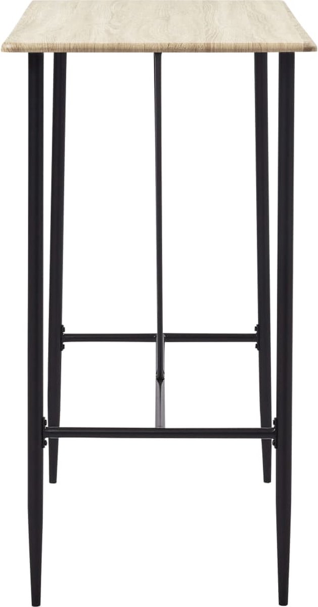 Vidaxl Bartafel 120x60x110 Cm Mdf Eikenkleurig - Bruin