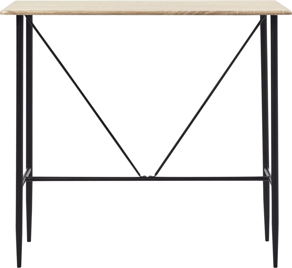 Vidaxl Bartafel 120x60x110 Cm Mdf Eikenkleurig - Bruin