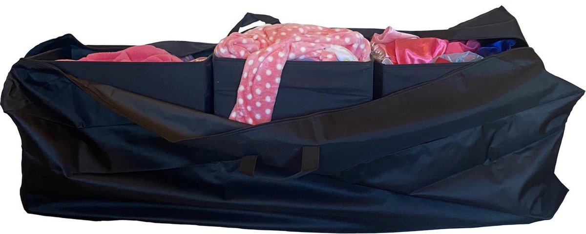 CUHOC - Kleding Opbergtas - Waterdicht - Met Handvatten - 125x32x50 Cm. - Zwart