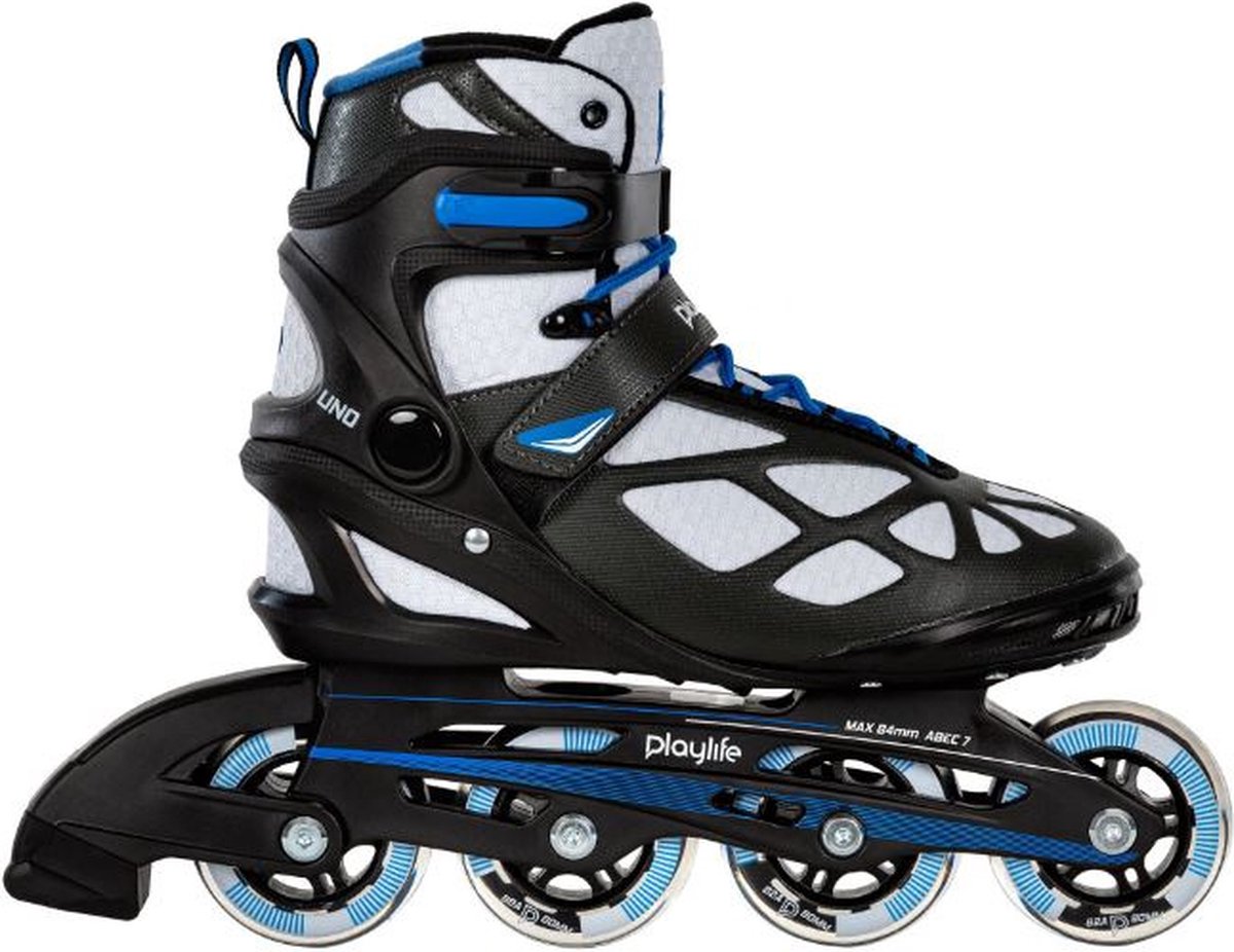 Playlife Inlineskates Uno Black 80 Polypropyleen 82a Mt 44 - Zwart