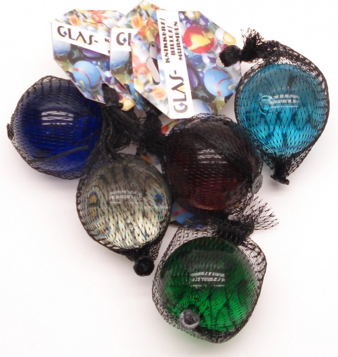 Set Van 3x Stuks Grote Koperen Speelgoed Knikkers 6 Cm - Knikkers - Bruin