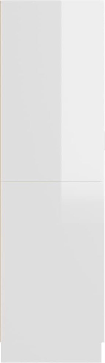 Vidaxl Kledingkast 82,5x51,5x180 Cm Spaanplaat Hoogglans Wit