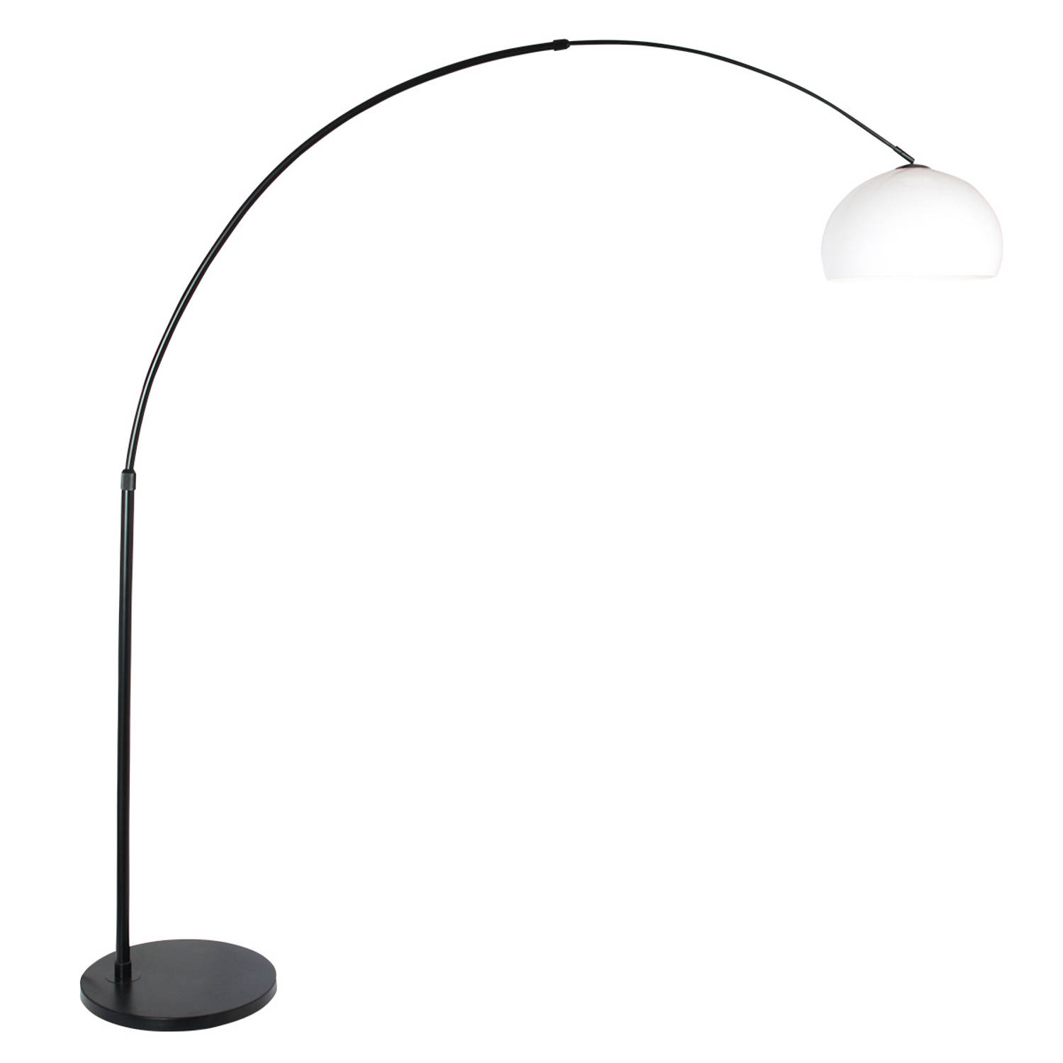 Steinhauer Vloerlamp Sparkled Light 9831 Kap Kunststof Wit - Zwart