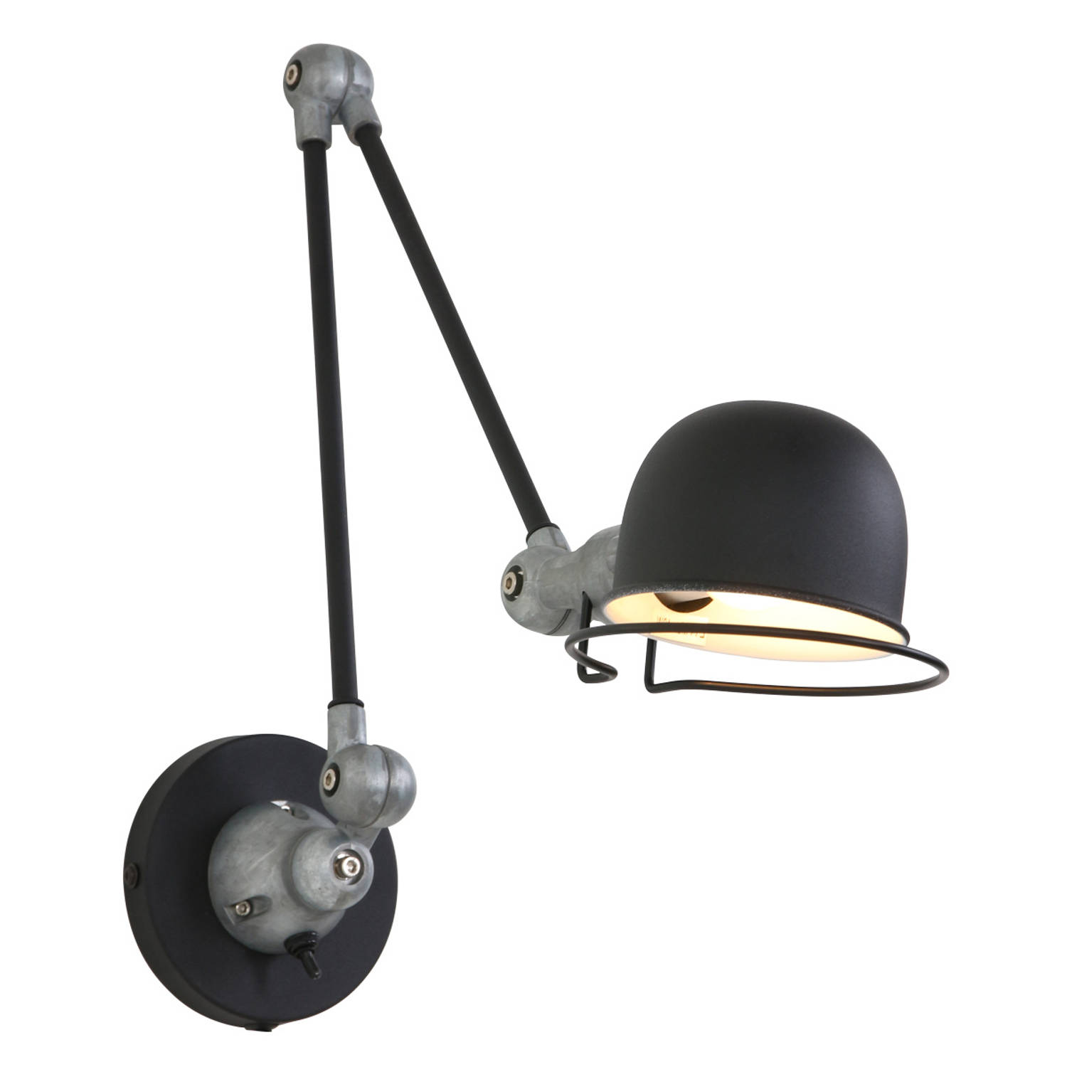 Steinhauer Wandlamp Mexlite Davin 7656zw - Zwart