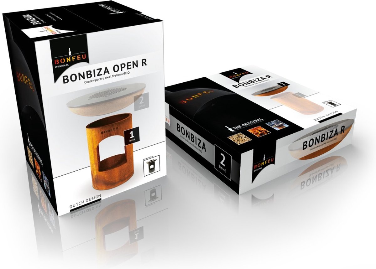BonFeu Bonbiza Corten Open - Bruin