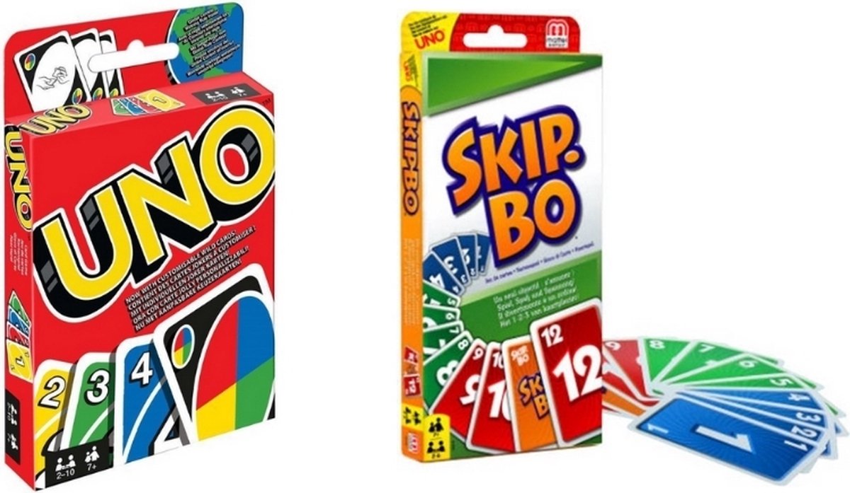 Hasbro Spellenbundel - 2 Stuks - Uno & Skip-bo