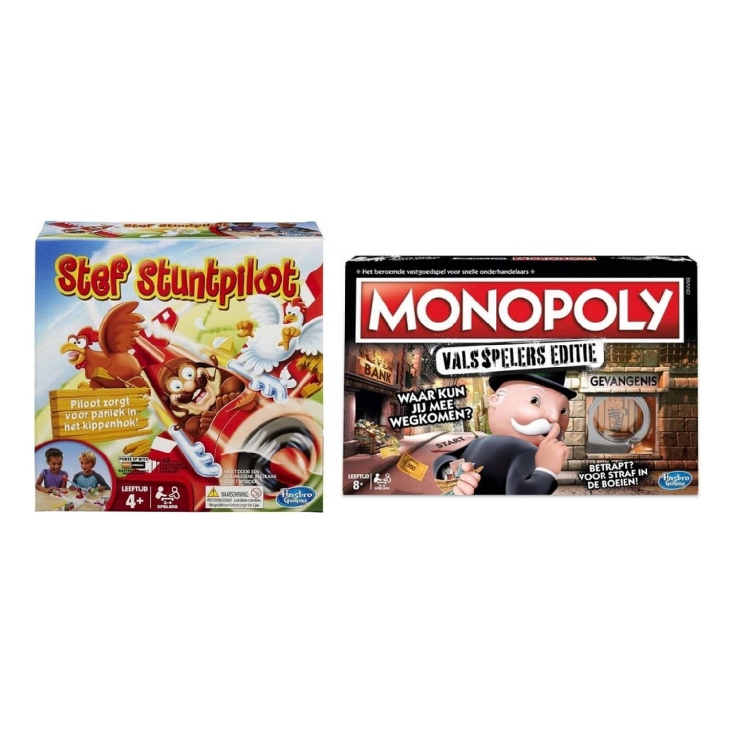 Spellenbundel - 2 Stuks - Stef Stuntpiloot & Party & Monopoly Valsspelers Editie