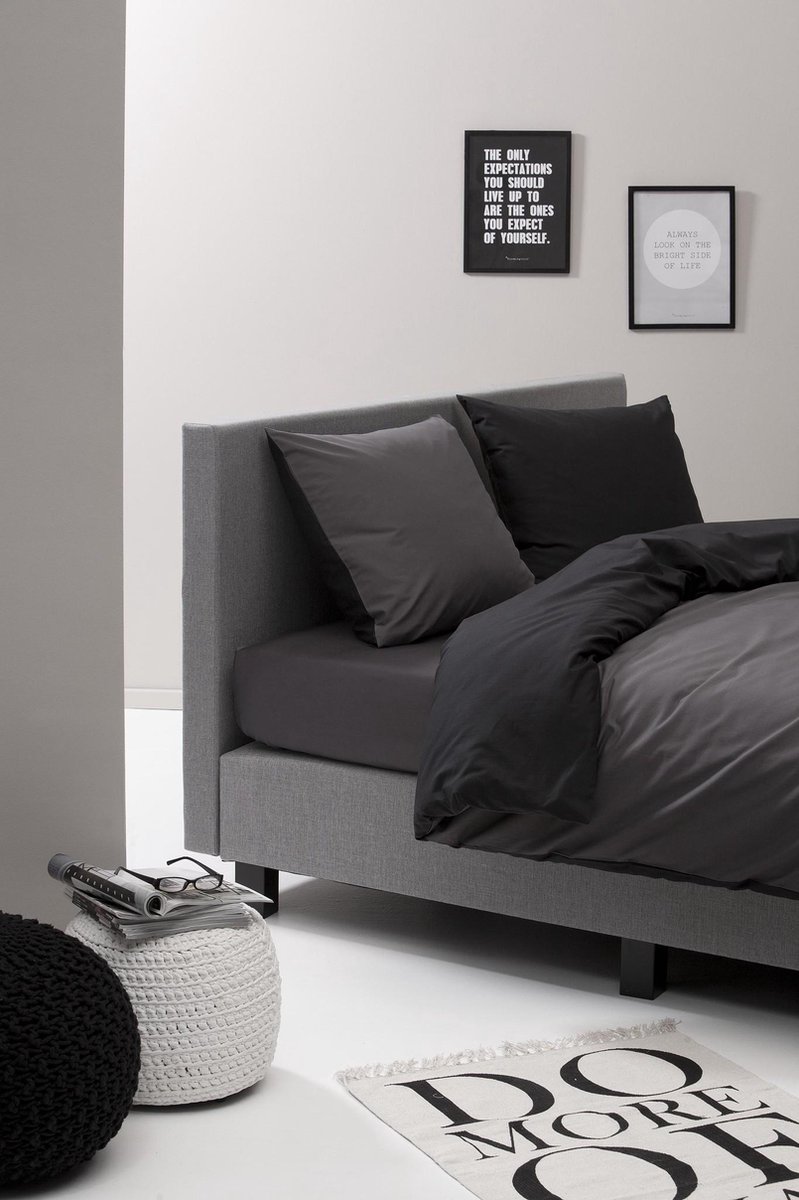 Ten Cate Katoenen Double Face Lits-jumeaux Dekbedovertrek - 240x200/220 - Sevilla - Grijs