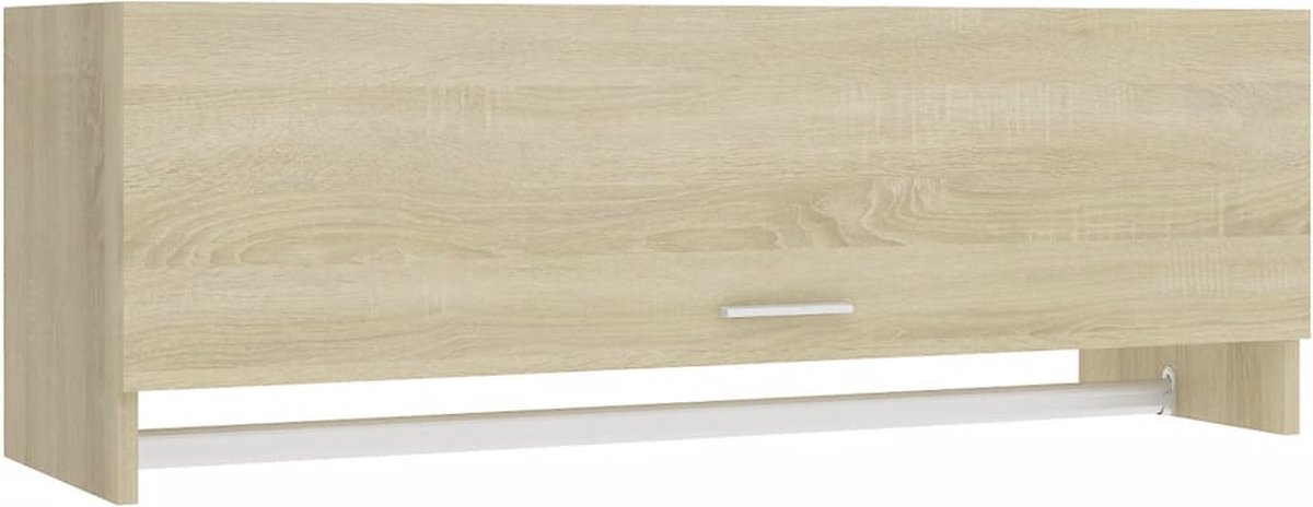 Vidaxl Kledingkast 100x32,5x35 Cm Spaanplaat Sonoma Eikenkleurig - Bruin